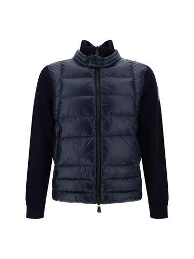 Shop Moncler Tricot Down Jacket In 771