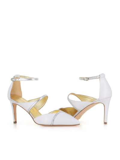 Shop Antonio Barbato Décolleté 4638 In White/silver