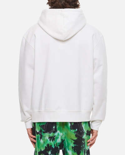 Shop Jacquemus Le Sweatshirt Brodé Logo Hoodie In White