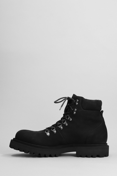 Shop Officine Creative Eventual 021 Combat Boots In Black Suede
