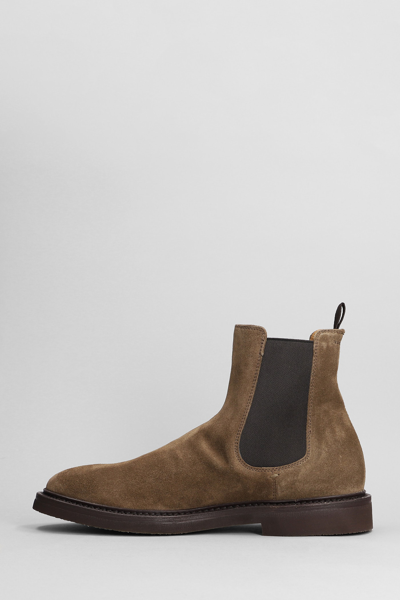 Shop Officine Creative Hopkins Flexi 204 Ankle Boots In Brown Suede