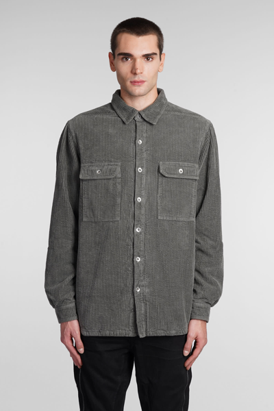 Shop Drkshdw Outershirt Casual Jacket In Green Cotton