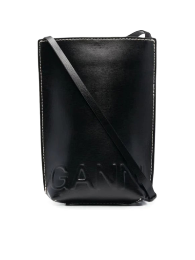 Shop Ganni Small Crossbody In Black