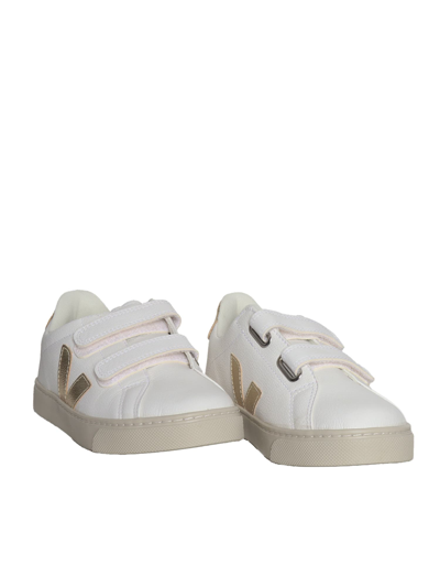 Shop Veja Small Esplar Sneakers In White