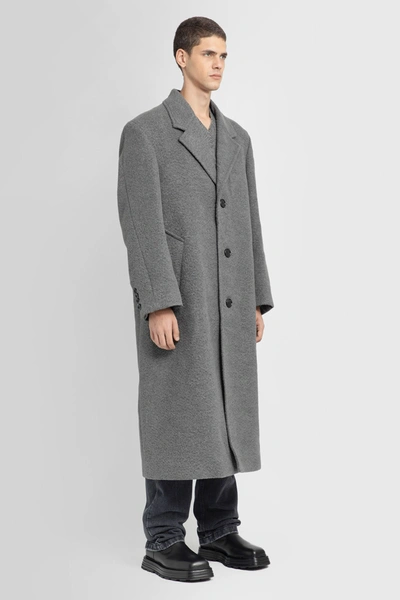 Shop Ami Alexandre Mattiussi Man Grey Coats