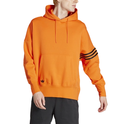 Shop Adidas Originals Adicolor Neuclassics Hoodie In Semi Impact Orange