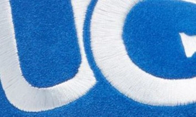 Shop Ugg Logo Scuff Slipper In Classic Blue / White