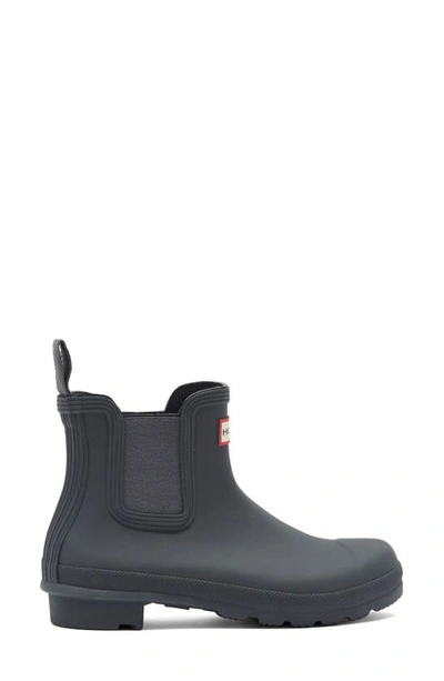 Shop Hunter Original Waterproof Chelsea Rain Boot In Dark Slate