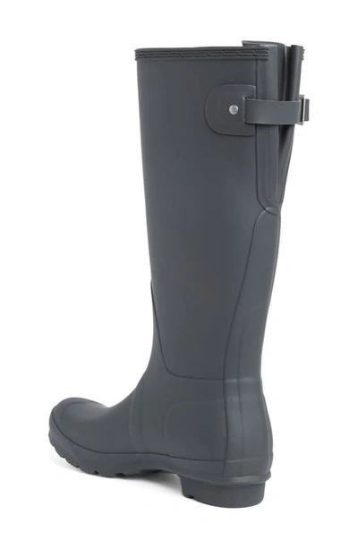 Shop Hunter Original Tall Waterproof Rain Boot In Dark Slate