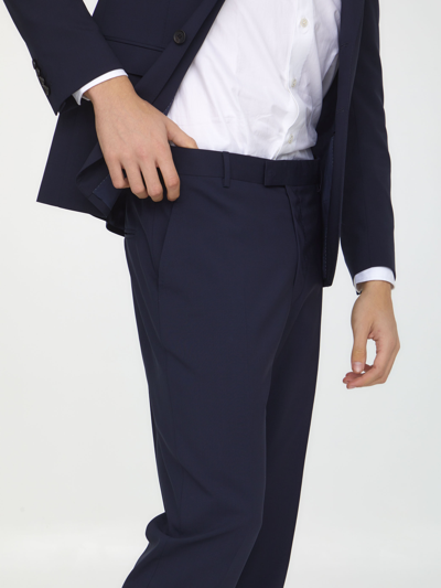 Tonello Blue Wool Two-piece Suit In Blue