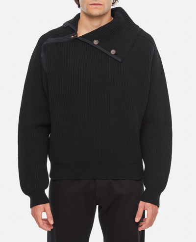 Shop Jacquemus La Maille Vega Sweater In Black