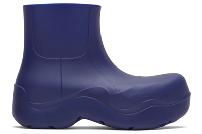 Pre-owned Bottega Veneta Puddle Ankle Boot Unicorn In Purple