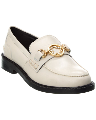 Shop Ted Baker Drayanu Leather Loafer In White