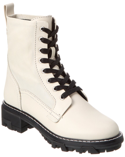 Shop Rag & Bone Shiloh Leather Combat Boot In White