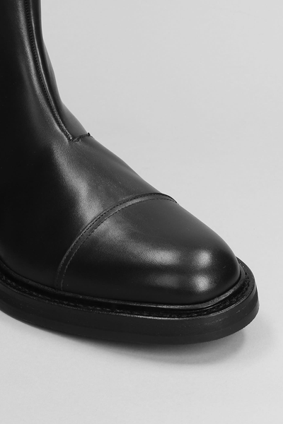Shop Séfr Ankle Boots In Black Leather