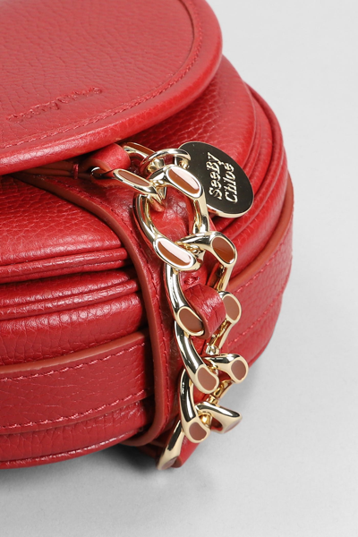 Shop See By Chloé Mara Shoulder Bag In Red Leather