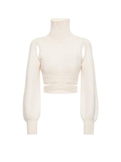 Shop Andreädamo Sweater In White