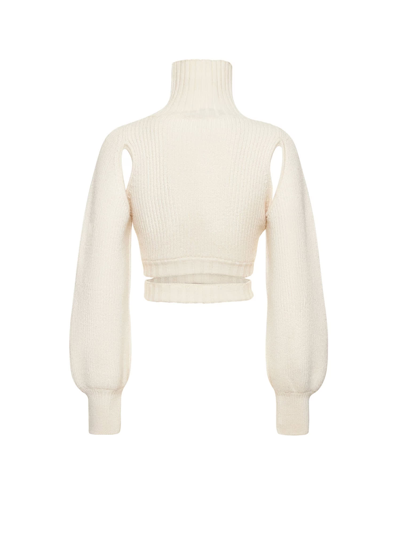 Shop Andreädamo Sweater In White