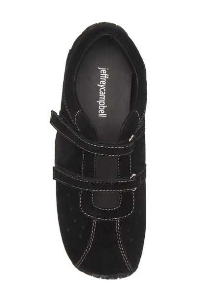 Shop Jeffrey Campbell Athletic Sneaker In Black Suede