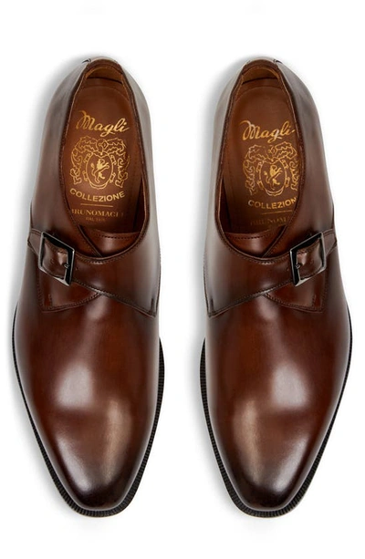 Shop Bruno Magli Vilante Monk Strap Shoe In Brown