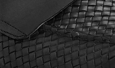 Shop Bruno Magli Vesini Woven Penny Loafer In Black Woven