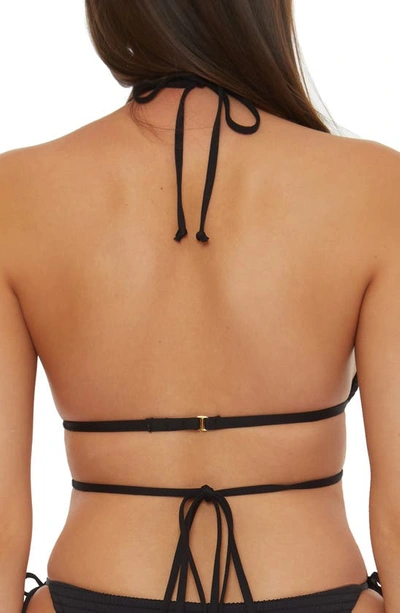 Shop Isabella Rose Maza Triangle Bikini Top In Black