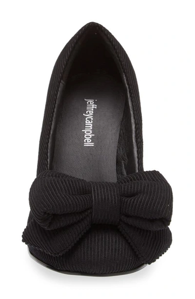 Jeffrey Campbell Bow-up In Black Cord