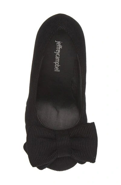 Jeffrey Campbell Bow-up In Black Cord