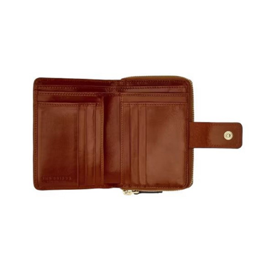 Shop The Bridge Brown Leather Wallet In Red