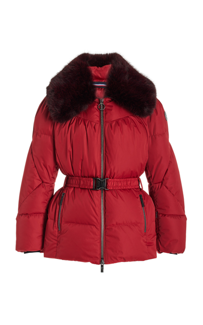 Shop Fusalp Vela Down Ski Jacket In Red