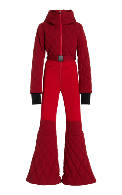 Shop Ienki Ienki Stardust Quilted Ski Suit In Red