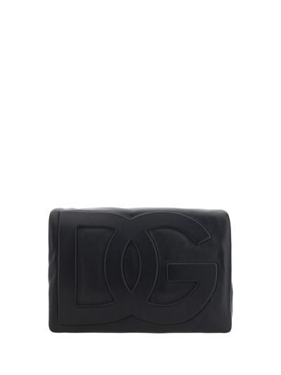 Shop Dolce & Gabbana Plonge Shoulder Bag In Nero
