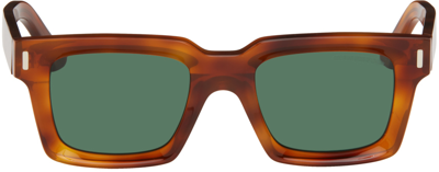 Shop Cutler And Gross Tortoiseshell 1386 Sunglasses