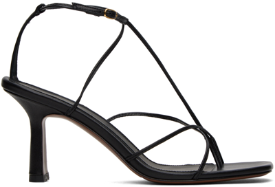 Neous Alphard Pin Buckle High-heeled Sandals In Black