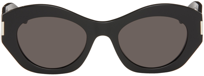 Shop Saint Laurent Black Sl 639 Sunglasses In 001 Black