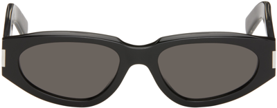 Shop Saint Laurent Black Sl 618 Sunglasses In 001 Black
