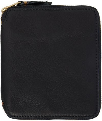 Shop Comme Des Garçons Black Washed Zip Wallet In 1 Black