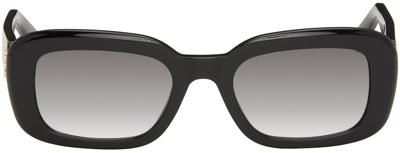 Shop Saint Laurent Black Sl M130 Sunglasses In 002 Black