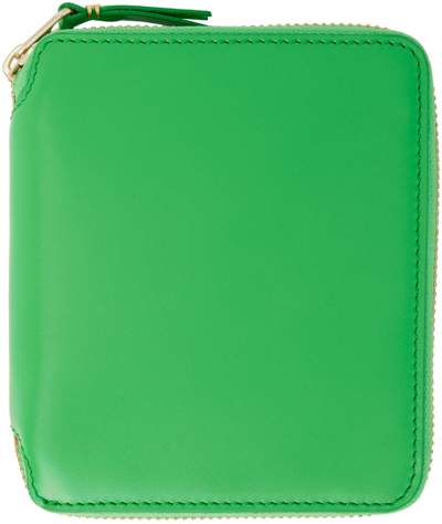 Shop Comme Des Garçons Green Classic Print Wallet In 2 Green