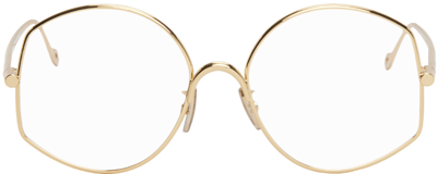 Shop Loewe Gold Refined Metal Glasses In 30 Shiny Endura Gold