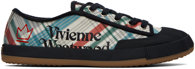 Shop Vivienne Westwood Multicolor Madras Check Sneakers In 233-w00n8-o301