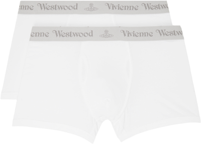 Shop Vivienne Westwood Two-pack White Boxers In 233-j002y-a401