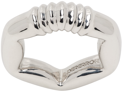 Ader Error Silver Band Ring In Silver