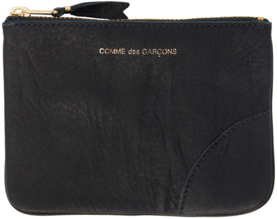 Shop Comme Des Garçons Black Washed Zip Wallet In 1 - Black