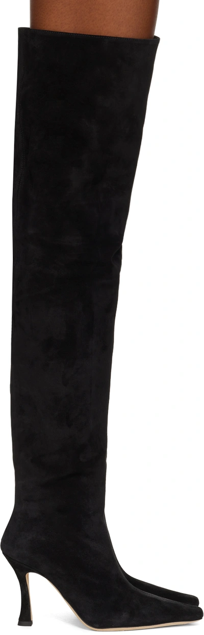 Shop Staud Black Cami Boots In Blk Black