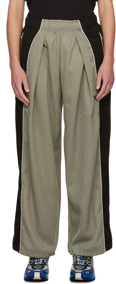 Ader Error Khaki Rawul Track Pants In Khaki
