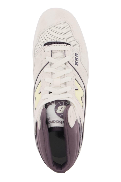 Shop New Balance 650 Sneakers In Grey,purple