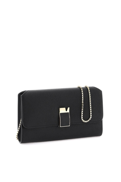 Shop Valextra Nolo Mini Bag In Black