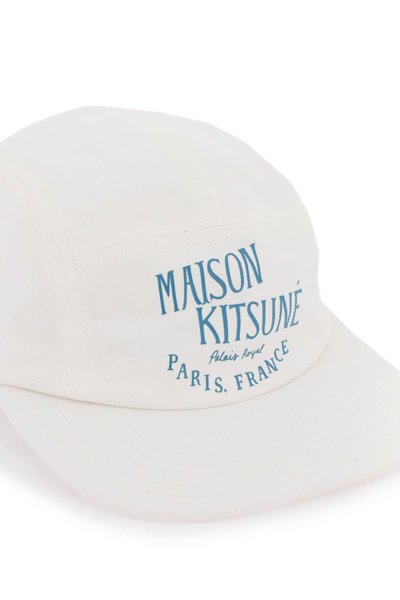 Shop Maison Kitsuné Palais Royal Baseball Cap In White