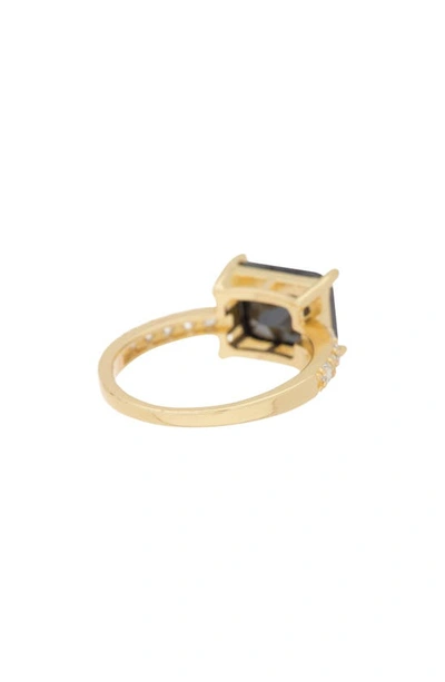 Shop Nordstrom Rack Cubic Zirconia Ring In Clear- Black- Gold